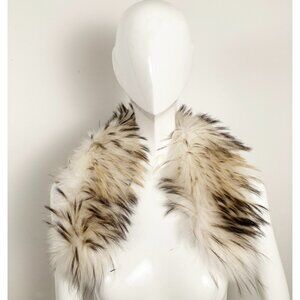 NEW Bogner Saga Furs Finnish Racoon Fur Coat Collar Trim! Blonde Dark Highlights